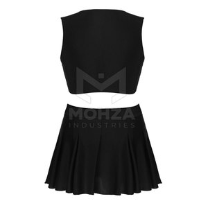Light Weight Solid Color Customizable Women's Cheerleading Uniform Premium Quality Breathable Adult OEM Service - Product Image 2