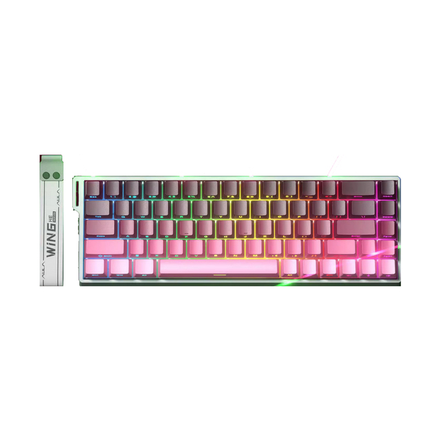 AULA WIN 68 HE MAX Wired Magnetic Switch Gaming Keyboard RGB Lighting Gaming Keyboard Hot-Swappable Programmable Gaming Keyboard