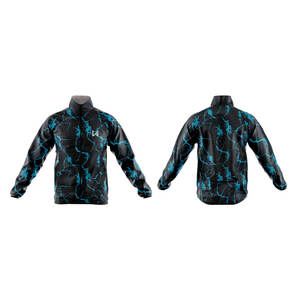 Veste de course pour hommes, veste de sport d'extérieur, coupe-vent en nylon et polyester imperméable, logo personnalisé, unisexe - Product Image 4