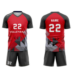 Impression par sublimation sur uniforme de volley-ball personnalisé, tissu doux et confortable, idéal pour les tournois professionnels, les tenues d'entraînement d'équipe. - Product Image 4