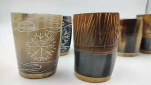 New African Natural Ox & Buffalo Horn Drinking <b>Mug</b> With Latest Stylish Stand Handcrafted <b>Mug</b> For Mead Beer Wine Tankard <b>Mug</b> - Product Image 4