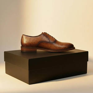 High Quality Genuine Leather Handmade Brogue Fashion Trend <b>Slip</b>-<b>On</b> Pointed Comfortable Flat Walking Business Formal Casual <b>Shoes</b> - Product Image 4