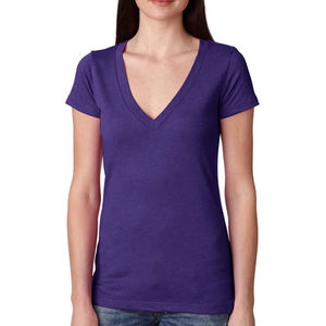 Bella Canvas Bella B6035 Canvas Ladies' Jersey T-shirts à manches courtes et col en V profond - Product Image 6