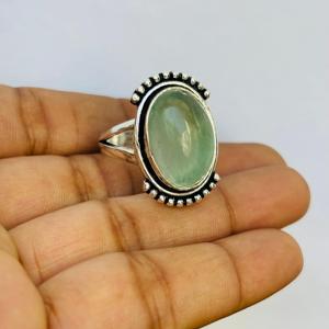 Anillo ovalado de Plata de Ley 925 con piedras preciosas de fluorita originales al por mayor para mujer, joyería a precio de fábrica - Product Image 2