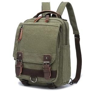 Bolso de hombro de lona Vintage Unisex de alta calidad, elegante mochila de negocios portátil con forro de poliéster, bonito para viajes de hombre - Product Image 5