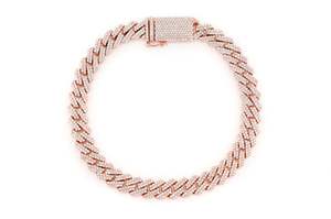 Pulsera de eslabones cubanos cultivados en laboratorio para hombre, pulsera de cadena cubana de alta calidad, estilo clásico cubano - Product Image 3