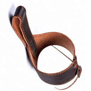 Customizable Pattern Dark Brown Black Leather <b>Card</b> <b>Holder</b> Stylish Business Style Drinking Horn <b>Holder</b> with Free Sample Carton - Product Image 4