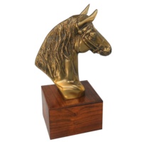 Sculpture décorative de statue de dessus de table de tête de cheval