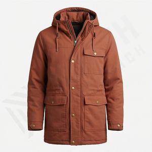 Nouvelle veste parka classique à capuche pour homme confortable 2025, parka personnalisable de qualité supérieure - Product Image 1