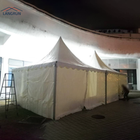 Tente Pagode Extérieure Imperméable en Aluminium 5x5m, 6x6m, 10x10m à Prix Compétitif – Tente Commerciale et de Mariage pour Événements et Fêtes