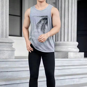 Meilleures ventes en ligne 2025 Débardeurs de sport pour hommes Tricotés décontractés Légers Conception de logo personnalisée Toutes les tailles disponibles Fibre de bambou - Product Image 4