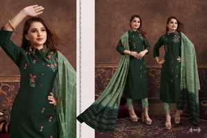 Pantalon de travail à la main avec motif de soie, nouvelle élégance attrayante, tendance, pantalon Kurti avec dupata, qualité d'exportation indienne - Product Image 2