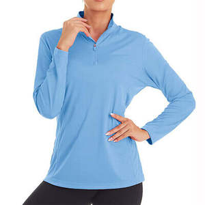 Polos casuales de algodón 100% de manga larga para mujer de alta calidad - Product Image 1