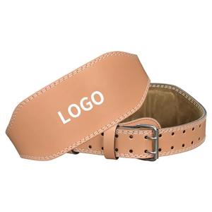 Cinturón de gimnasio de cuero de vaca de alta calidad con logotipo personalizado, palanca de sentadillas, cinturón de levantamiento de pesas para cinturones de elevación de potencia - Product Image 1