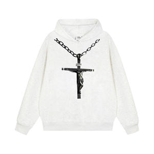 Sudadera con capucha de gran tamaño unisex con logotipo personalizado bordado sudadera de hombre para la temporada de invierno método de impresión digital - Product Image 1