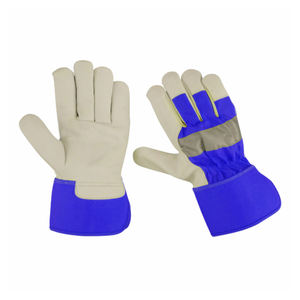 Venta al por mayor guantes de trabajo de cuero de vaca duraderos guantes de seguridad anticortes y anticalor resistentes al calor para uso al aire libre hechos en Pakistán - Product Image 5