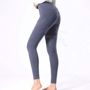 Pantalons d'équitation flexibles, design durable, avec grip aux genoux et taille confortable. - Product Image 3