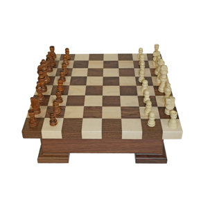 Échiquier en bois moderne au design personnalisable 32 pièces Chessman meilleure qualité jeux d'intérieur et d'extérieur pour adultes et enfants 2025 - Product Image 3