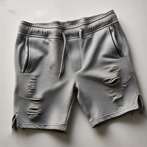 Haute qualité Offre Spéciale longueur régulière hommes sueur en détresse Shorts / gym yoga course entraînement shorts pour hommes - Product Image 6