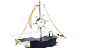 Elegant Metal Desktop Pen Stand with Clock for <b>Office</b> or Study Wholesale Supply Available for Worldwide Customers - Product Image 3