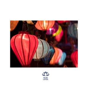 โคมไฟแขวนทำมือจากไม้ไผ่เวียดนาม ผ้าไหม สร้างบรรยากาศอบอุ่นในพื้นที่รับประทานอาหาร ห้องนั่งเล่น และห้องรับรอง - Product Image 1