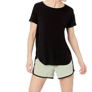 T-shirt personnalisé pour femme 100% coton avec logo, protection solaire UPF 50+, manches courtes, col rond, tissu 180g, nouveau design tendance 2022 - Product Image 1