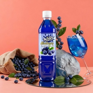 [Combo] Concentré de jus de fruits à la saveur de myrtille de 1 litre et 500 ml avec extrait de fruits naturels, goût sucré, boissons faciles et douces - Product Image 5