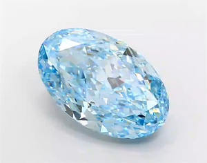 Diamante Suelto Ovalado de 10.7 Quilates, Claridad VS1, Azul Fantasía, Cultivado en Laboratorio, Corte CVD, Certificado IGI, Piedra Preciosa al por Mayor - Product Image 1