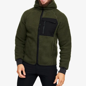 <b>Men's</b> Customized <b>Sherpa</b> Fluffy <b>Fleece</b> <b>Hoodies</b>, Heavyweight Thick Fur Pullover Acid Wash <b>Hoodies</b> Wholesale - Product Image 4