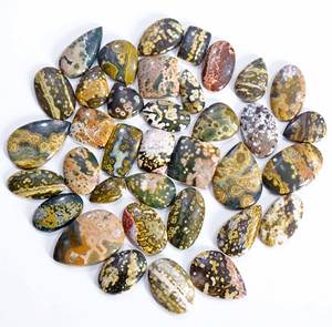 Jaspe de océano Natural de calidad superior, cabujón de piedras preciosas sueltas, forma de mezcla de piedras preciosas sueltas, jaspe, piedras preciosas sueltas para la fabricación de joyas - Product Image 3