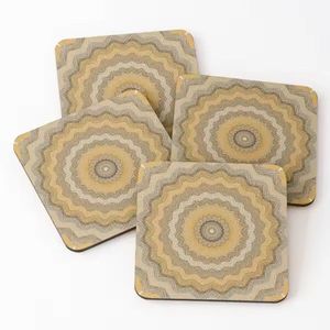 Creative Look Round Acacia Wood and Resin <b>Coasters</b> <b>Set</b> of 4 Tea Coffee Drinks Resin Wood <b>Coaster</b> <b>Set</b> for Hot Selling - Product Image 3