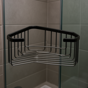 Matt Black Corner Soap Dish for Shower Stainless Steel Wire Design Bath & <b>Toilet</b> Supply <b>Product</b> - Product Image 3