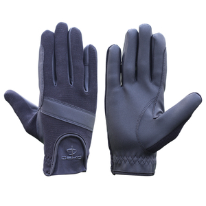 Gants d'équitation de moto d'été personnalisés respirants et absorbant les chocs avec technologie d'écran tactile Gants en cuir d'usine - Product Image 1