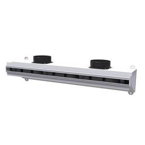 Difusor Lineal Retráctil Tecnosystemi de PVC Anticondensación con Amortiguador y Rejillas y Grelas Aisladas - Product Image 1