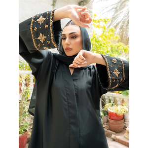 Ropa islámica personalizada mujeres musulmanas vestido Abaya en cantidad a granel 2025 nueva ropa islámica mujeres musulmanas manga larga Abaya - Product Image 3