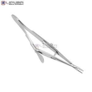 Castroviejo Kalt 140mm Instruments médicaux de microchirurgie manuelle Poignée droite chirurgicale Mâchoires dentelées fines Porte-aiguille pour - Product Image 6