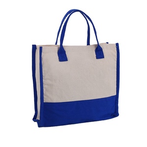 Custom Logo Eco-Friendly Recycled Cotton Canvas <b>Large</b> Size <b>Beach</b> Shopping Tote <b>Bag</b> Reusable Sublimation Printed <b>Bag</b> Promotional - Product Image 1
