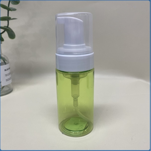 Botella de espuma 100mL-42mm-25g Botella de limpiador facial verde con cabezal de bomba de espuma Hecho en la fábrica de Vietnam - Product Image 2