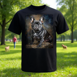 T-shirt promozionale a tema Bulldog Francese per gli amanti dei cani - Product Image 2