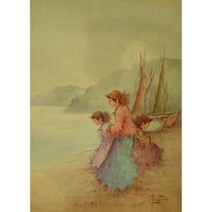 Pintura al óleo francesa sobre lienzo, MAbctilli, lista para colgar, para decoración de pared del hogar, 50 x 70, Abcp-209 - Product Image 1