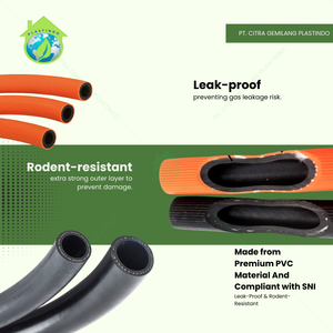 Best Durable <b>Custom</b> Range LPG Gas Hose 2 Layers 50m SNI Certified Explosion Resistant Leak Proof Safe Anti Rat Bite Portable - Product Image 5