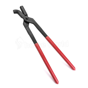 Pince à ongles vétérinaire pour sabot 12 "pince à clincher mâchoire incurvée pince à ongles en fer à cheval outils de maréchal-ferrant Instruments de soins aux animaux - Product Image 1