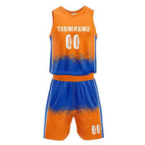 2025 personnalisé Logo basket uniforme ensemble pour hommes nouveau Design avec grande taille 100% Polyester meilleure vente avant Logo uniforme - Product Image 2
