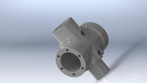 ข้อต่อท่อแบบมีหน้าแปลน 4 ทาง (แบบกากบาท) ผลิตจากเหล็กโครโมลี่ ยี่ห้อโยจิ อิงจิเนียริ่ง รุ่น 01 - Product Image 3