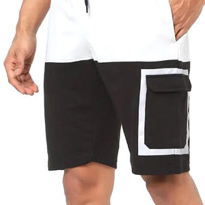 กางเกงขาสั้นแนวสตรีทสำหรับผู้ชาย2024โลโก้ตามสั่งสีทึบขนาดพลัสไซส์ - Product Image 5