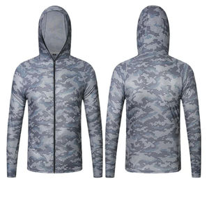 2025 hommes lourd hiver fermeture éclair pêche à capuche Logo personnalisé Camouflage impression pour pêche chasse activités de plein air - Product Image 1