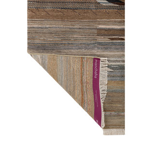 Manchaha Gold Hand Knotted Wool Bamboo Silk <b>Rug</b> 10mm Thick Rectangle Abstract for Home Hallway Les-2935 Custom for Home Floor - Product Image 5