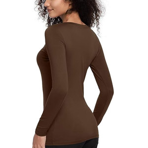 OEM Women Medical <b>Scrub</b> Shirt Long Sleeve Soft Cotton Blend Uniform <b>Top</b> Wholesale Medical <b>Scrub</b> <b>Tops</b> for Women - Product Image 2