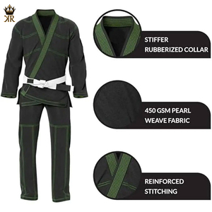 Uniforme de Jiu-Jitsu Brasileño/Kimono de Artes Marciales de Jiu-Jitsu/Kimono de Jiu-Jitsu Brasileño de Algodón con Cinturones - Product Image 5