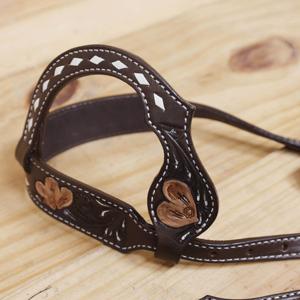 Direct Factory Western Leather Headstall & Breast Collar Set Gladiator Design, Hand-carved with Custom Fitting Featuring - Product Image 2
